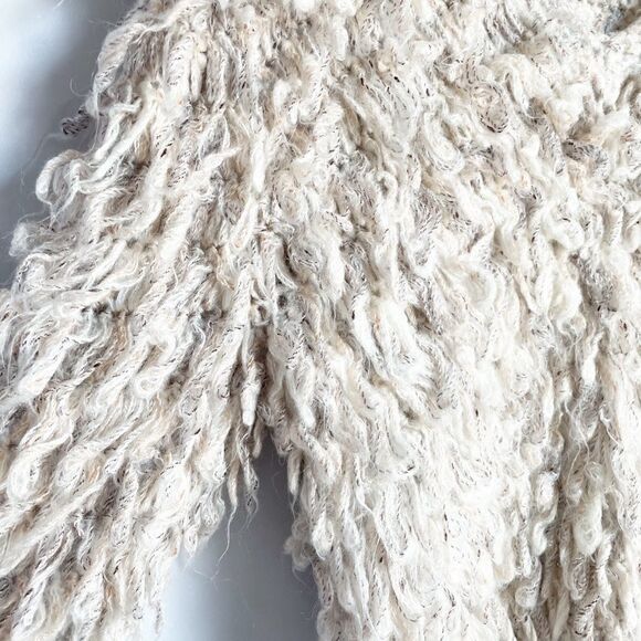 Le Parfait Cream Mulitcolor Shag Sweater Size S - Picture 4 of 9
